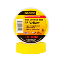 3m Scotch® 35超優質型 電氣絕緣膠帶, 多色可選, 3/4 x 66 ft