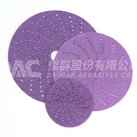 3M™ Cubitron™ II Hookit™ 陶瓷多孔集塵砂紙 737U，31473，5 吋，320+，50 片/箱，4 箱/件