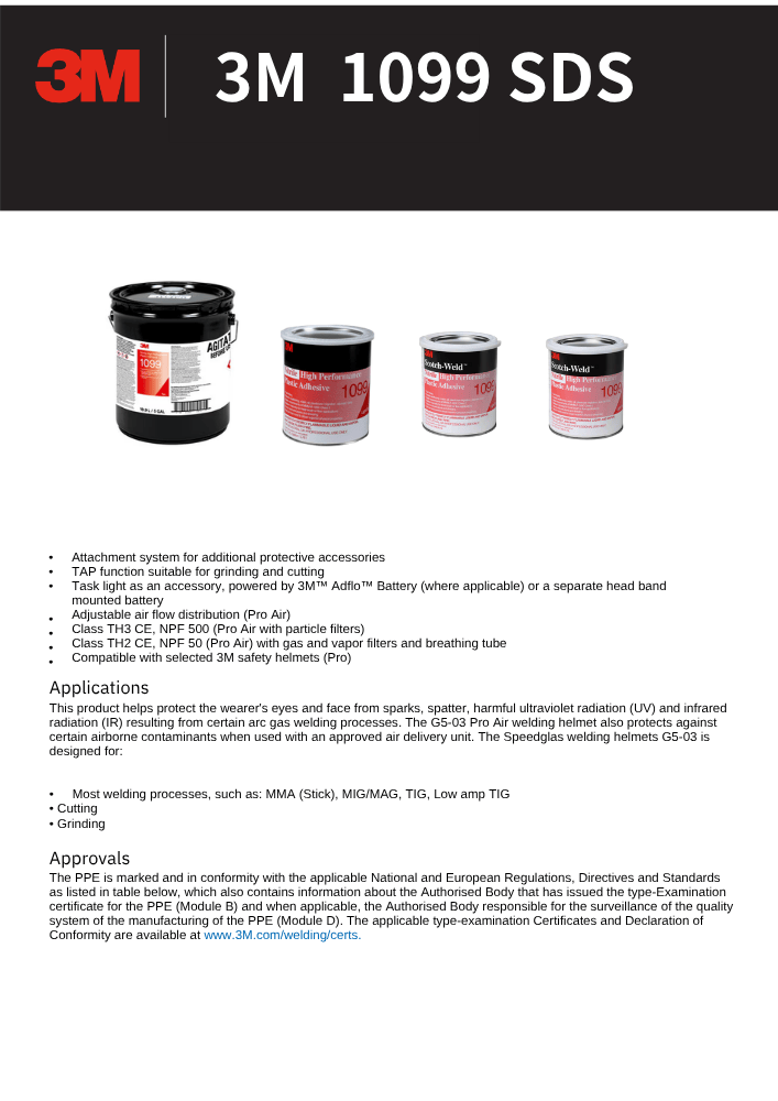 3M 1099 安全資料表(英文)