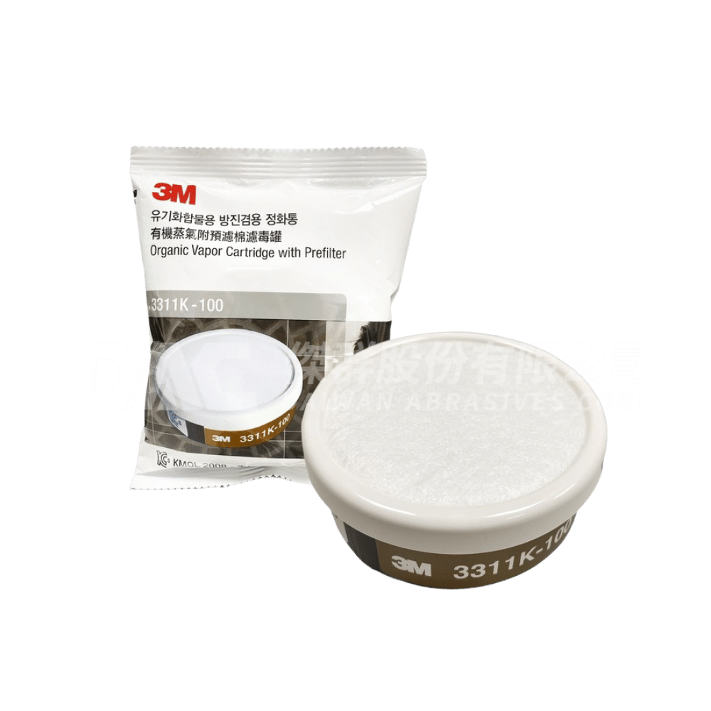 3M 3311K-100 單罐式有機蒸氣濾棉濾毒罐
