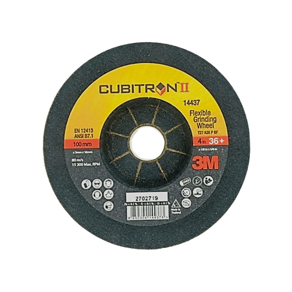 3M™ Cubitron™ II 可彎曲研磨砂輪片