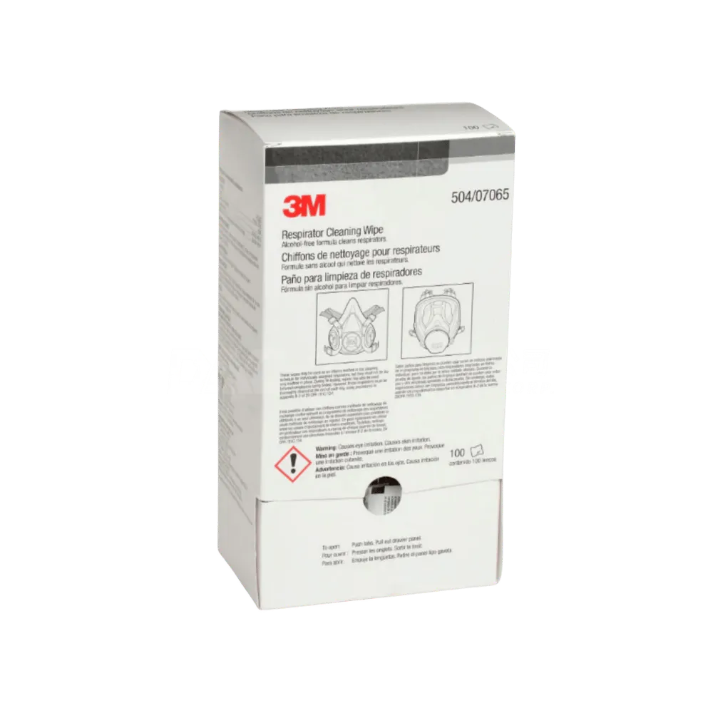 3M™ 無酒精呼吸器清潔片504/07065(AAD), 100個/盒, 500個/箱