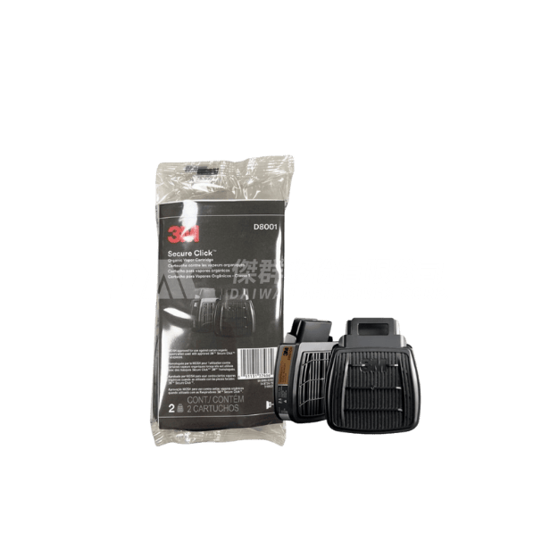 3M™ Secure Click™ Organic Vapor Cartridge D8001, 60 ea/Case